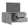 Mueble de TV madera contrachapada gris Sonoma 80x34x36 cm de vidaXL, Muebles TV - Ref: Foro24-815496, Precio: 51,04 €, Descue...