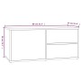 Mueble de TV madera contrachapada gris Sonoma 80x34x36 cm de vidaXL, Muebles TV - Ref: Foro24-815496, Precio: 51,04 €, Descue...