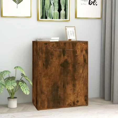 Smoked oak plywood sideboard 60x30x75 cm by vidaXL, Sideboards - Ref: Foro24-815378, Price: 51,84 €, Discount: %