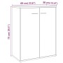 Aparador madera contrachapada color roble ahumado 60x30x75 cm de vidaXL, Aparadores - Ref: Foro24-815378, Precio: 53,25 €, De...