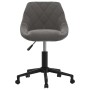 Silla de oficina giratoria de terciopelo gris oscuro en Sillas de oficina | Comprar online en Foru.es