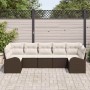 Conjunto de sofás de jardín 7 pcs Marrón y ratán sintético en Sofás de exterior | Comprar online en Foru.es