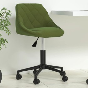 Silla de oficina giratoria de terciopelo verde claro en Sillas de oficina | Comprar online en Foru.es