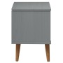 Mesita de noche MOLDE madera maciza de pino gris 40x35x48 cm de vidaXL, Mesitas de noche - Ref: Foro24-350497, Precio: 77,61 ...