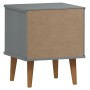 Mesita de noche MOLDE madera maciza de pino gris 40x35x48 cm de vidaXL, Mesitas de noche - Ref: Foro24-350497, Precio: 77,61 ...
