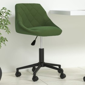 Silla de oficina giratoria de terciopelo verde oscuro en Sillas de oficina | Comprar online en Foru.es