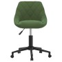 Silla de oficina giratoria de terciopelo verde oscuro en Sillas de oficina | Comprar online en Foru.es