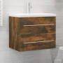 Mueble lavabo madera contrachapada roble ahumado 60x38,5x48 cm de vidaXL, Muebles de baño - Ref: Foro24-815642, Precio: 51,51...