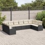 Conjunto de sofás de jardín 10 pcs Negro y ratán sintético en Sofás de exterior | Comprar online en Foru.es