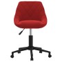 Silla de oficina giratoria de terciopelo rojo tinto en Sillas de oficina | Comprar online en Foru.es