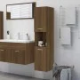 Armario de baño madera de ingeniería marrón roble 30x30x130 cm de vidaXL, Muebles de baño - Ref: Foro24-815641, Precio: 64,28...