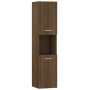 Armario de baño madera de ingeniería marrón roble 30x30x130 cm de vidaXL, Muebles de baño - Ref: Foro24-815641, Precio: 66,45...