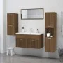 Armario de baño madera de ingeniería marrón roble 30x30x130 cm de vidaXL, Muebles de baño - Ref: Foro24-815641, Precio: 64,28...