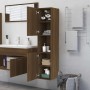 Armario de baño madera de ingeniería marrón roble 30x30x130 cm de vidaXL, Muebles de baño - Ref: Foro24-815641, Precio: 66,45...