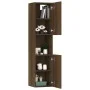 Armario de baño madera de ingeniería marrón roble 30x30x130 cm de vidaXL, Muebles de baño - Ref: Foro24-815641, Precio: 64,28...