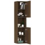 Armario de baño madera de ingeniería marrón roble 30x30x130 cm de vidaXL, Muebles de baño - Ref: Foro24-815641, Precio: 66,45...