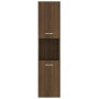 Armario de baño madera de ingeniería marrón roble 30x30x130 cm de vidaXL, Muebles de baño - Ref: Foro24-815641, Precio: 66,45...