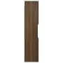 Armario de baño madera de ingeniería marrón roble 30x30x130 cm de vidaXL, Muebles de baño - Ref: Foro24-815641, Precio: 66,45...