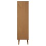 Librería MOLDE madera maciza de pino marrón 60x35x133,5 cm de vidaXL, Librerías y estanterías - Ref: Foro24-350537, Precio: 7...