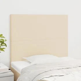 Cabeceros 2 unidades de tela color crema 80x5x78/88 cm de vidaXL, Cabeceros y pies de cama - Ref: Foro24-3116031, Precio: 64,...