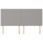Cabeceros 4 unidades de tela gris claro 90x5x78/88 cm de vidaXL, Cabeceros y pies de cama - Ref: Foro24-3116066, Precio: 109,...