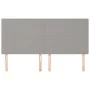 Cabeceros 4 unidades de tela gris claro 90x5x78/88 cm de vidaXL, Cabeceros y pies de cama - Ref: Foro24-3116066, Precio: 105,...