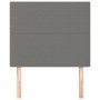 Cabeceros 2 unidades de tela gris oscuro 90x5x78/88 cm de vidaXL, Cabeceros y pies de cama - Ref: Foro24-3116035, Precio: 65,...