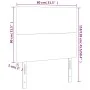 Cabeceros 2 unidades de terciopelo azul oscuro 80x5x78/88 cm de vidaXL, Cabeceros y pies de cama - Ref: Foro24-3116086, Preci...