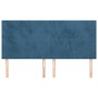 Cabeceros 4 unidades de terciopelo azul oscuro 90x5x78/88 cm de vidaXL, Cabeceros y pies de cama - Ref: Foro24-3116116, Preci...
