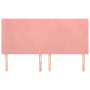 Cabeceros 4 unidades de terciopelo rosa 80x5x78/88 cm de vidaXL, Cabeceros y pies de cama - Ref: Foro24-3116111, Precio: 117,...