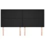 Cabeceros 4 unidades de cuero sintético negro 100x5x78/88 cm de vidaXL, Cabeceros y pies de cama - Ref: Foro24-3116160, Preci...
