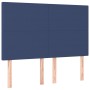 Cabeceros 4 unidades tela azul 72x5x78/88 cm de vidaXL, Cabeceros y pies de cama - Ref: Foro24-3116056, Precio: 108,23 €, Des...
