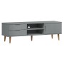 Mueble de TV MOLDE madera maciza de pino gris 158x40x49 cm de vidaXL, Muebles TV - Ref: Foro24-350536, Precio: 174,88 €, Desc...