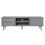 Mueble de TV MOLDE madera maciza de pino gris 158x40x49 cm de vidaXL, Muebles TV - Ref: Foro24-350536, Precio: 171,40 €, Desc...