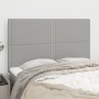 Cabeceros 4 unidades tela gris claro 72x5x78/88 cm de vidaXL, Cabeceros y pies de cama - Ref: Foro24-3116190, Precio: 85,46 €...