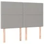 Headboards 4 units light gray fabric 72x5x78/88 cm by vidaXL, Headboards and footboards - Ref: Foro24-3116190, Price: 84,60 €...