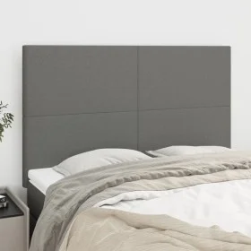 Kopfteile 4 Einheiten dunkelgrauer Stoff 72x5x78/88 cm von vidaXL, Kopf- und Fußteile - Ref: Foro24-3116051, Preis: 126,71 €,...