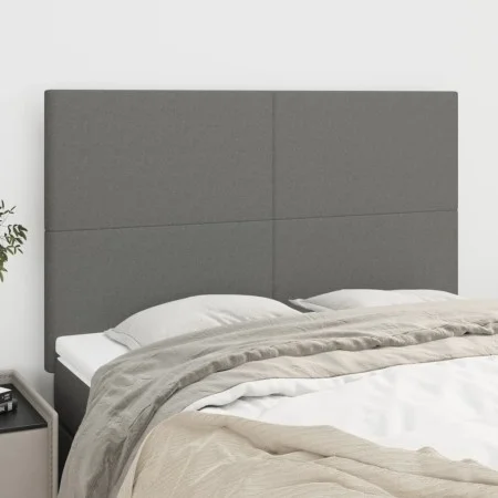 Headboards 4 units dark gray fabric 72x5x78/88 cm by vidaXL, Headboards and footboards - Ref: Foro24-3116051, Price: 126,71 €...