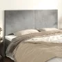 Headboards 4 units of light gray velvet 80x5x78/88 cm by vidaXL, Headboards and footboards - Ref: Foro24-3116106, Price: 99,1...
