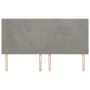 Headboards 4 units of light gray velvet 80x5x78/88 cm by vidaXL, Headboards and footboards - Ref: Foro24-3116106, Price: 99,1...