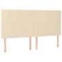 Headboards 4 units of cream-colored fabric 80x5x78/88 cm by vidaXL, Headboards and footboards - Ref: Foro24-3116063, Price: 1...