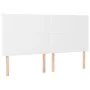 Cabeceros 4 unidades de cuero sintético blanco 90x5x78/88 cm de vidaXL, Cabeceros y pies de cama - Ref: Foro24-3116155, Preci...