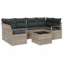 Conjunto de sofá de jardín 7 pcs Gris Claro y Gris Oscuro en Sofás de exterior | Comprar online en Foru.es