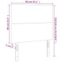 Cabeceros 2 unidades de terciopelo rosa 90x5x78/88 cm de vidaXL, Cabeceros y pies de cama - Ref: Foro24-3116093, Precio: 64,1...