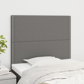 Cabeceros 2 unidades de tela gris oscuro 80x5x78/88 cm de vidaXL, Cabeceros y pies de cama - Ref: Foro24-3116167, Precio: 51,...
