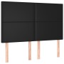 Cabeceros 4 unidades cuero sintético negro 72x5x78/88 cm de vidaXL, Cabeceros y pies de cama - Ref: Foro24-3116142, Precio: 9...
