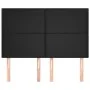 Cabeceros 4 unidades cuero sintético negro 72x5x78/88 cm de vidaXL, Cabeceros y pies de cama - Ref: Foro24-3116142, Precio: 1...