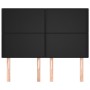Cabeceros 4 unidades cuero sintético negro 72x5x78/88 cm de vidaXL, Cabeceros y pies de cama - Ref: Foro24-3116142, Precio: 9...