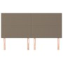 Cabeceros 4 unidades de tela gris taupe 100x5x78/88 cm de vidaXL, Cabeceros y pies de cama - Ref: Foro24-3116078, Precio: 138...