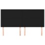 Cabeceros 4 unidades de tela negro 90x5x78/88 cm de vidaXL, Cabeceros y pies de cama - Ref: Foro24-3116068, Precio: 122,17 €,...